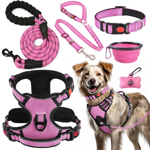 Dog Collar Leash And Harness Sets